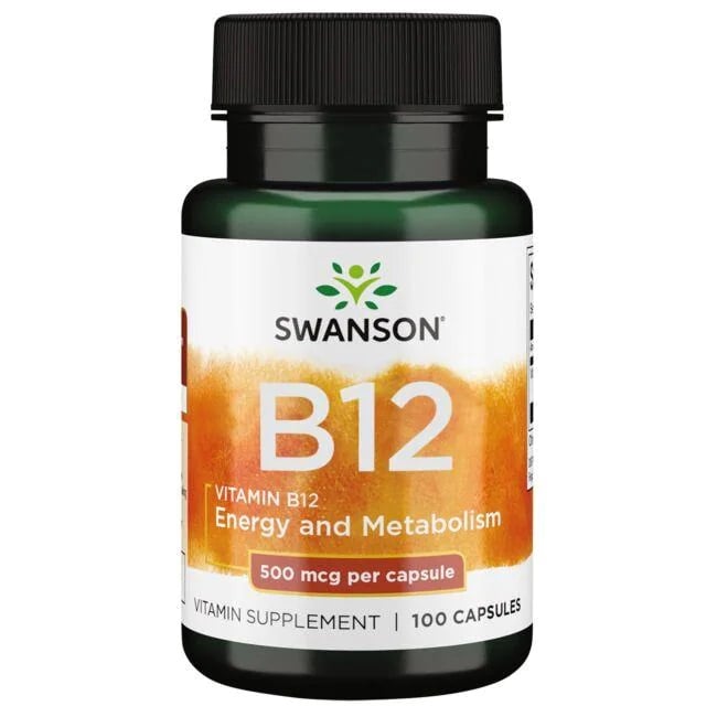 Vitamina B12, 500mcg - 100 capsule