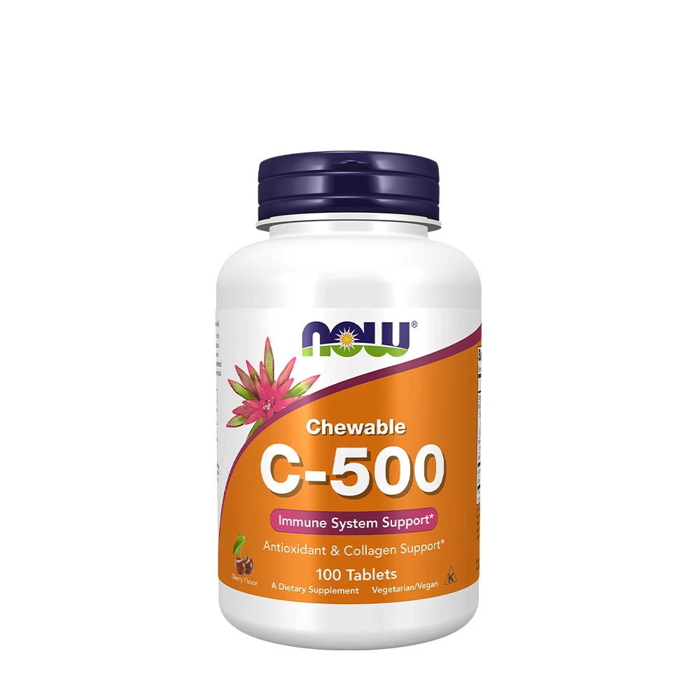Vitamina C-500 Masticabile, Ciliegia-Bacca - 100 compresse