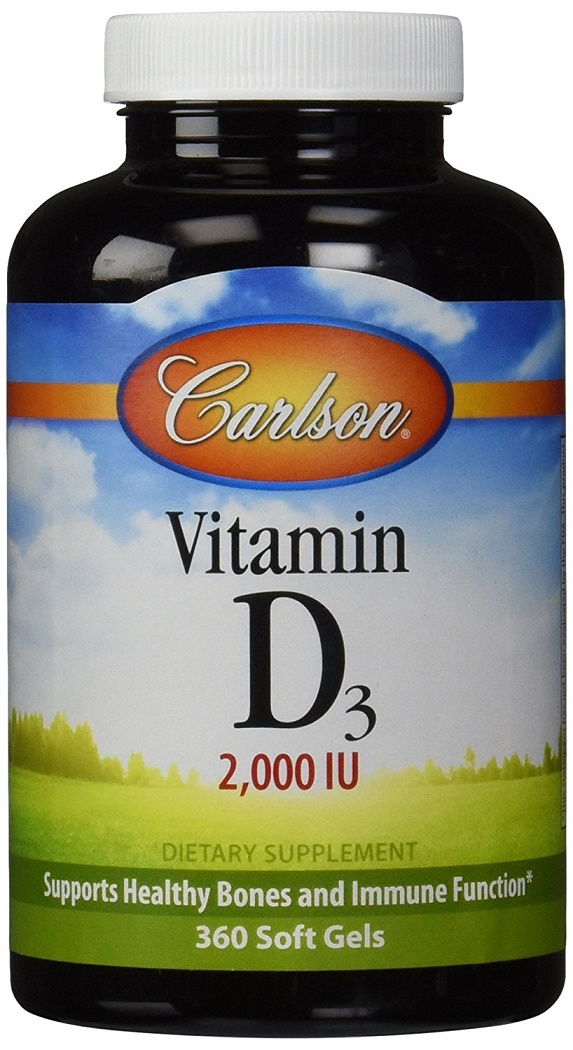 Vitamina D3, 2000 IU - 360 softgels
