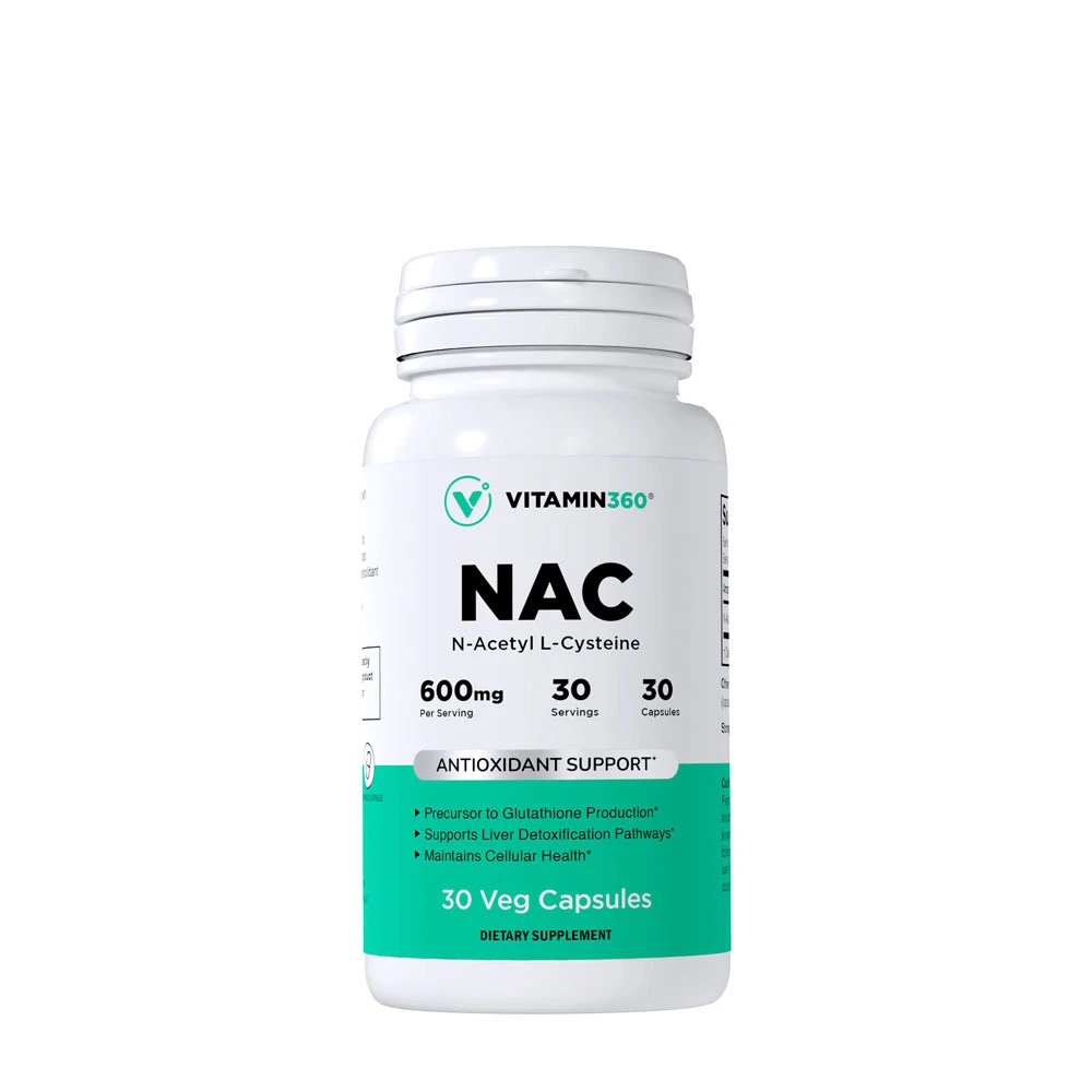 Vitamin360 - NAC 600 mg - N-Acetil L-Cisteina (30 Capsule Vegetali)
